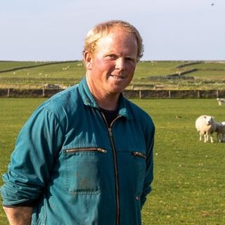Portret van Jan-Willem Bakker, schapenboer op De Waddel